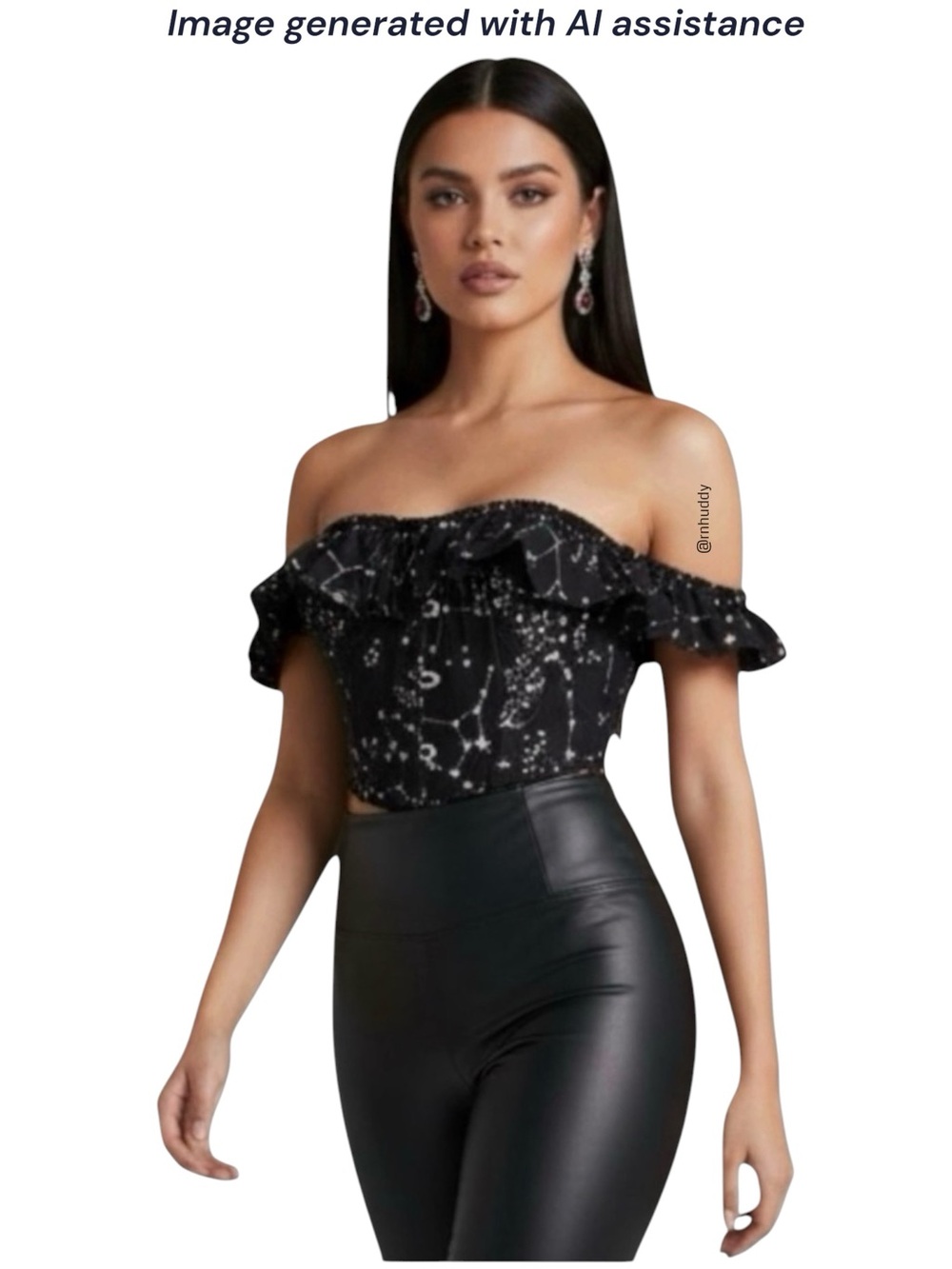 Corset Story size 14 (UK18) cotton astronomy corset top